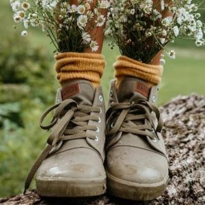 old pine green bangs shoes sneakers high top men 6/women 7.5